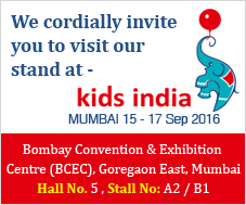 We are participating at the toy fair Kids India (Mumbai) from 15-17 Sep, 2016